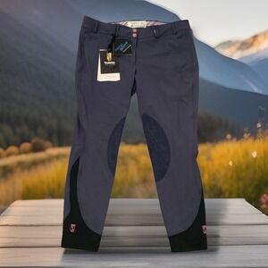 Tredstep Riding Pants Symphony Nero II Knee Patch Breech 34R